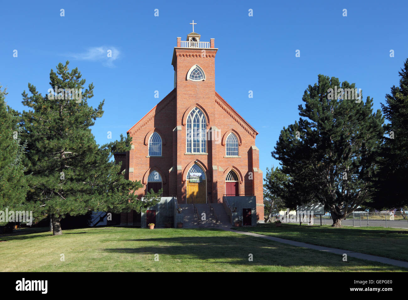 geography / travel, USA, Montana, St. Ignatius Mission (1891), Saint Ignatius Kirche, Flathead