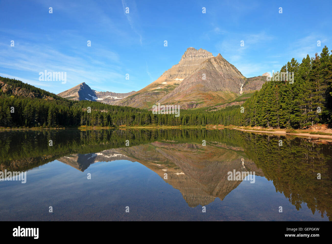 geography / travel, USA, Montana, Fishercap Lake, Many Glaciers