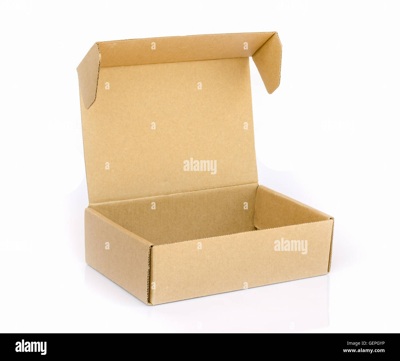 cardboard box isolated on a white background Stock Photo - Alamy