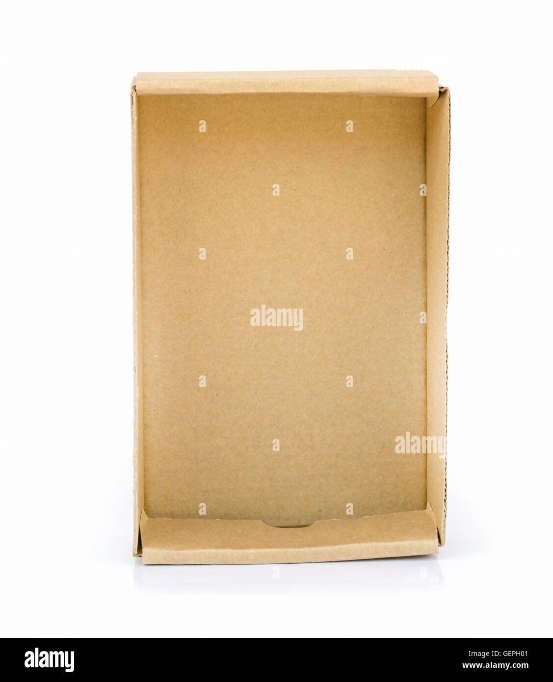 cardboard box isolated on a white background Stock Photo - Alamy