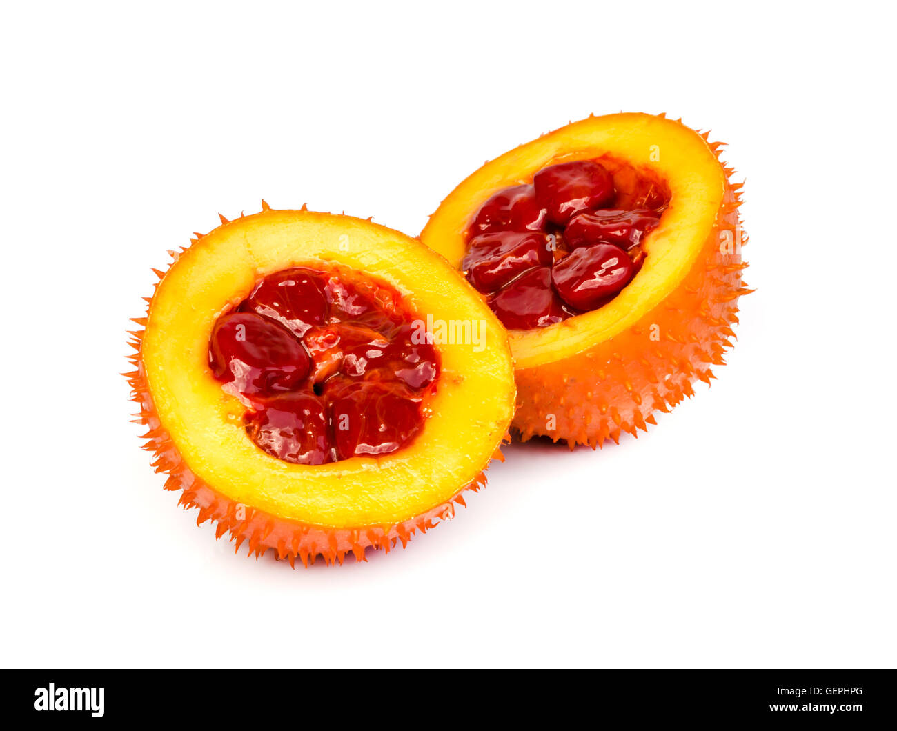 Gac fruit , Typical of orangecolored plant foods in Asia, gac fruit