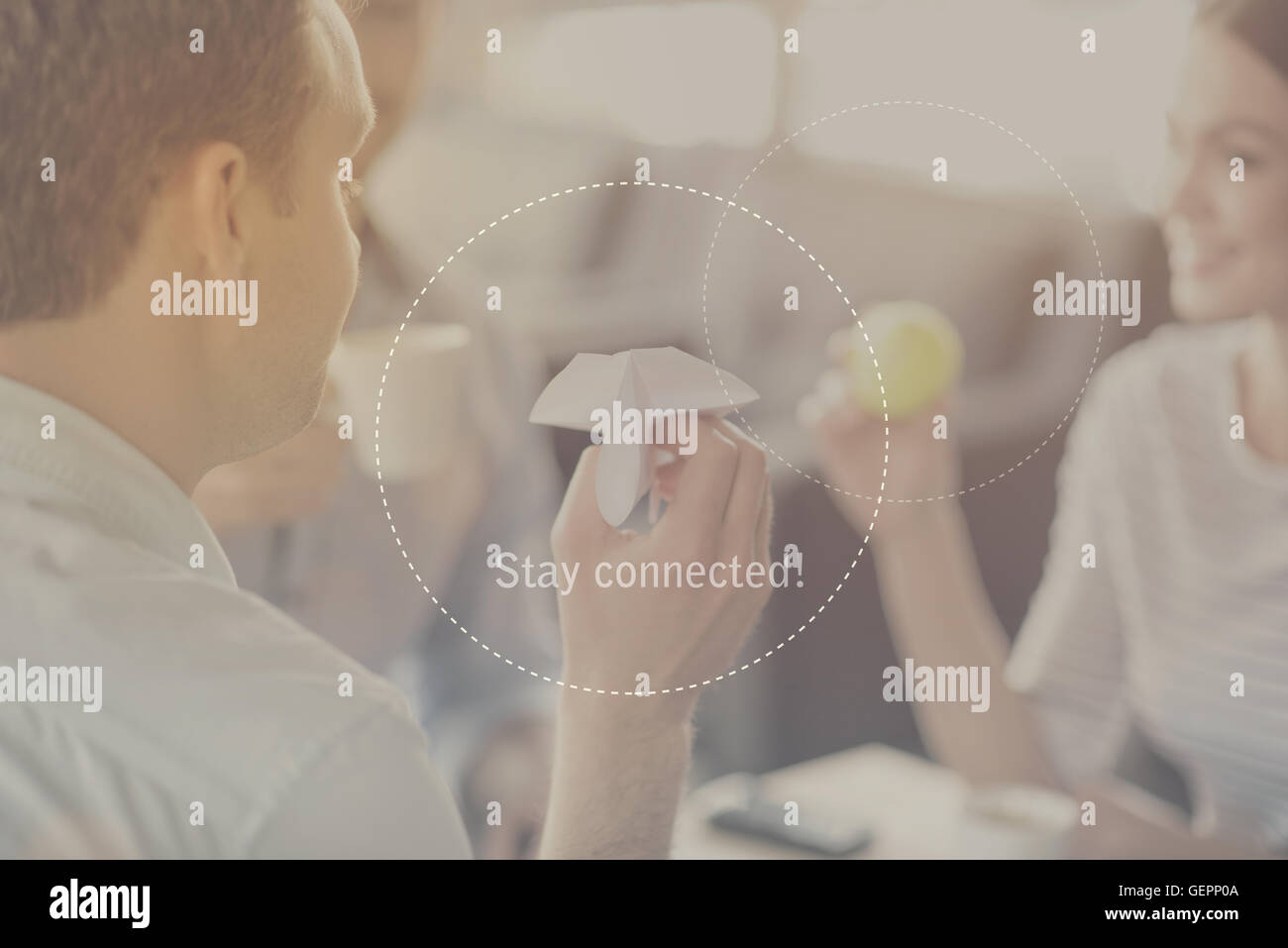 Stay connected concept Stock Photo