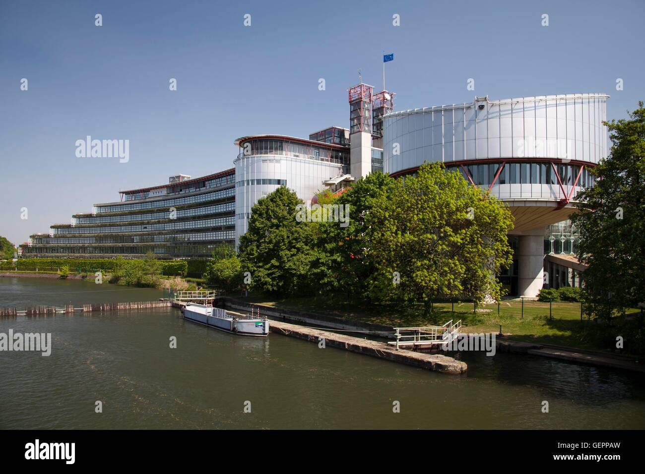 geography / travel, France, Strasbourg, European court of justice for human right, Stock Photo