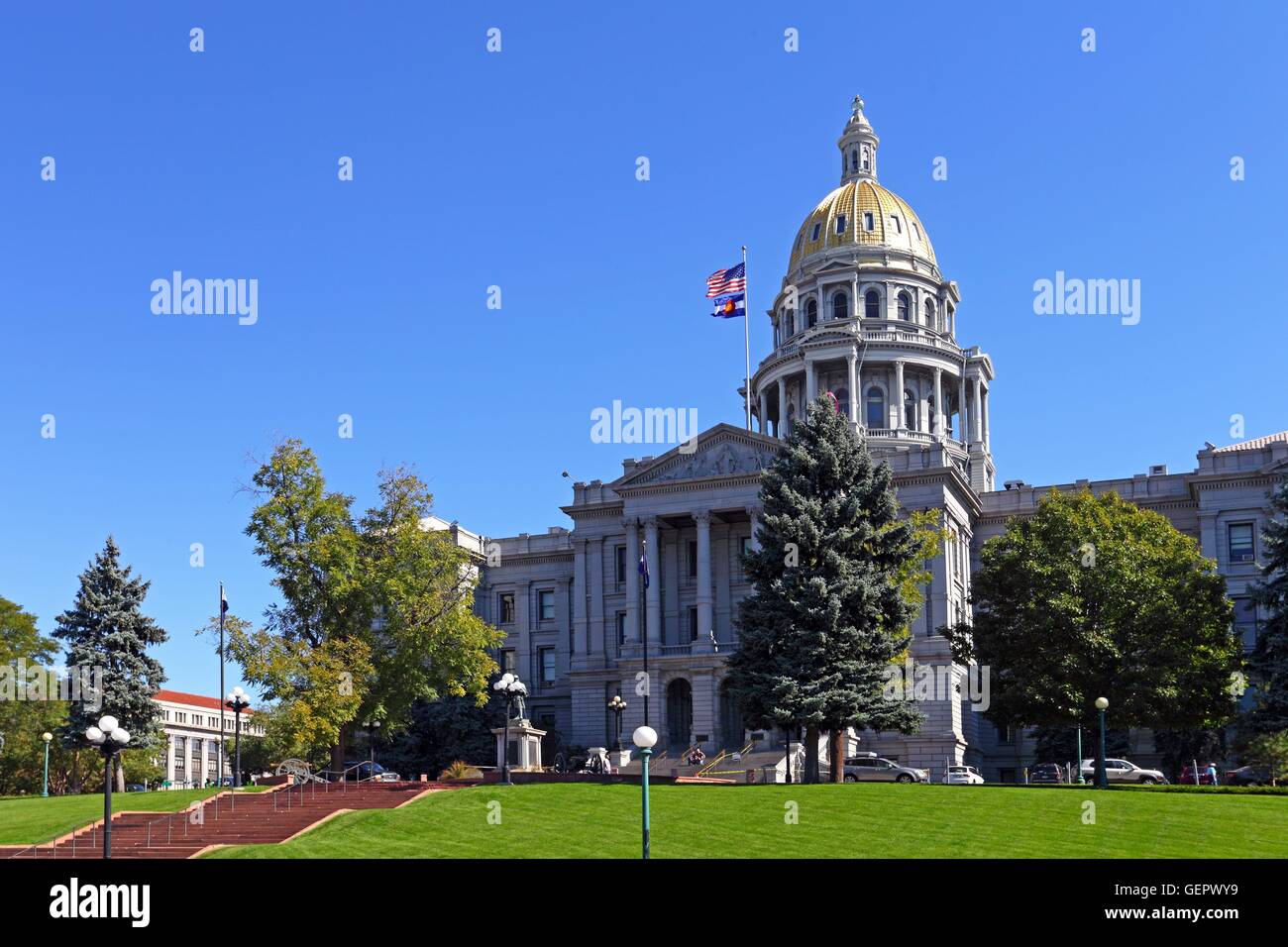 geography / travel, USA, Colorado, Denver State Capitol, Denver Stock ...
