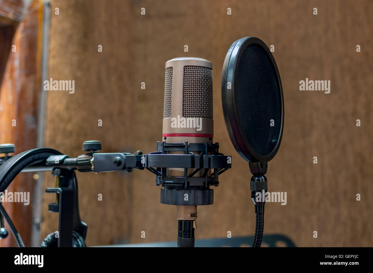 Professional condenser studio microphone Stock Photo Alamy