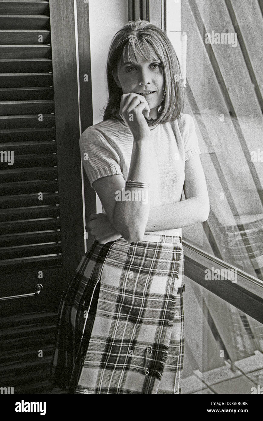 SANDIE SHAW singer England in Sweden in 1967 after the victory in the European Song Contest Stock Photo