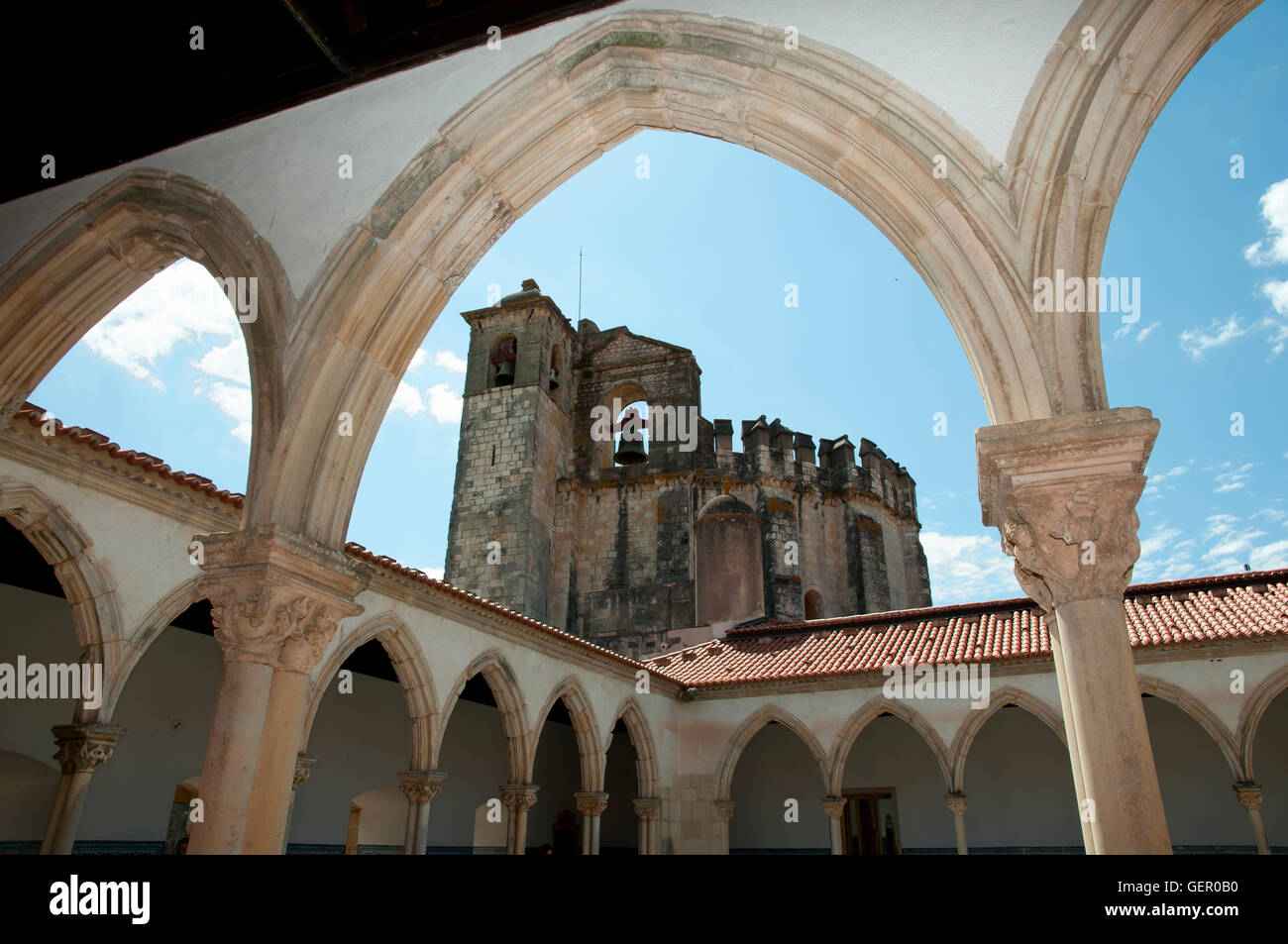 Convent of Christ - Tomar - Portugal Stock Photo