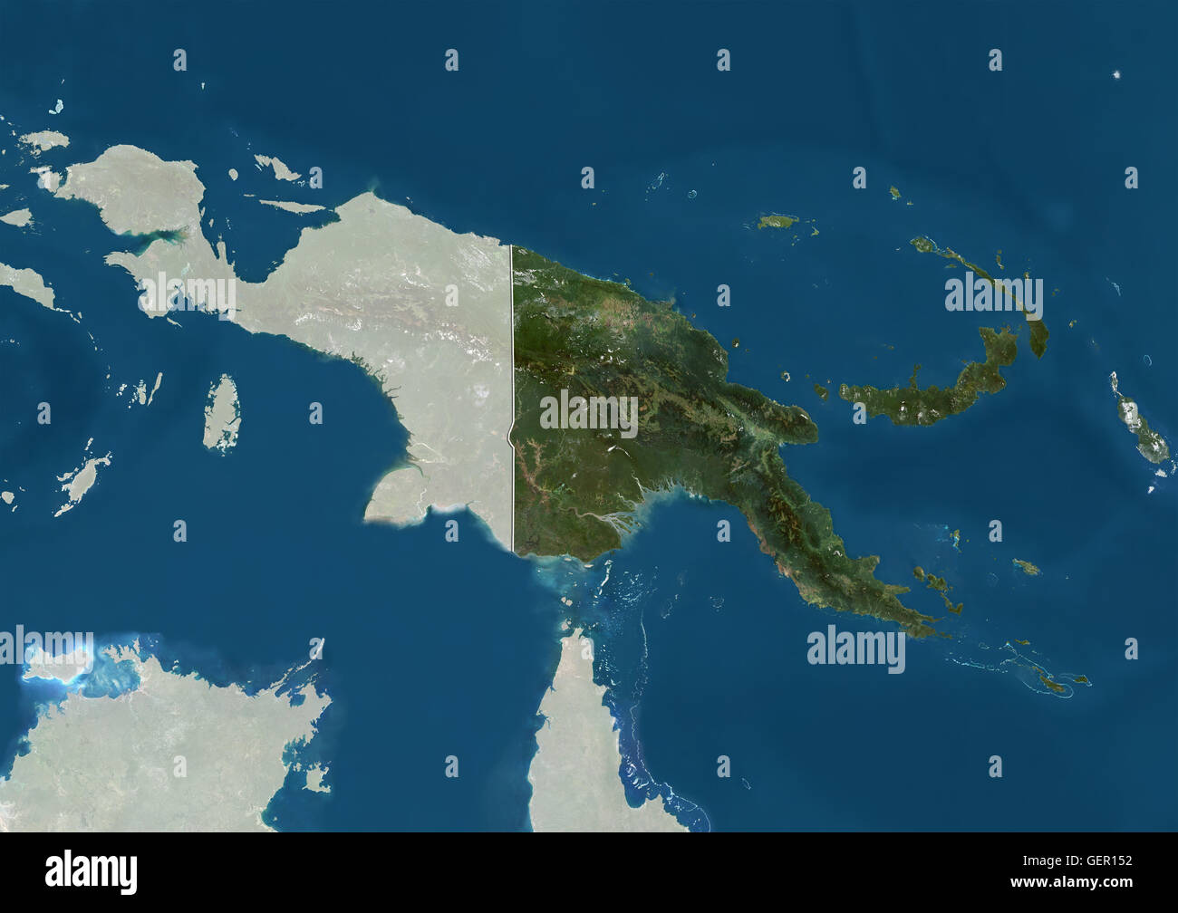 Satellite Map Of Png Satellite View Papua New Guinea High Resolution Stock Photography And Images  - Alamy