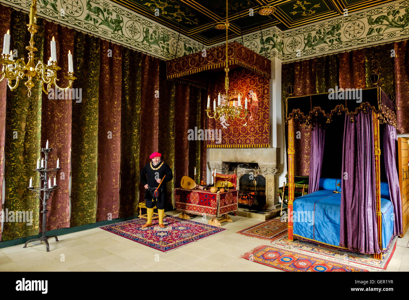The Queen's Bedchamber, Stirling Castle, Scotland Stock Photo