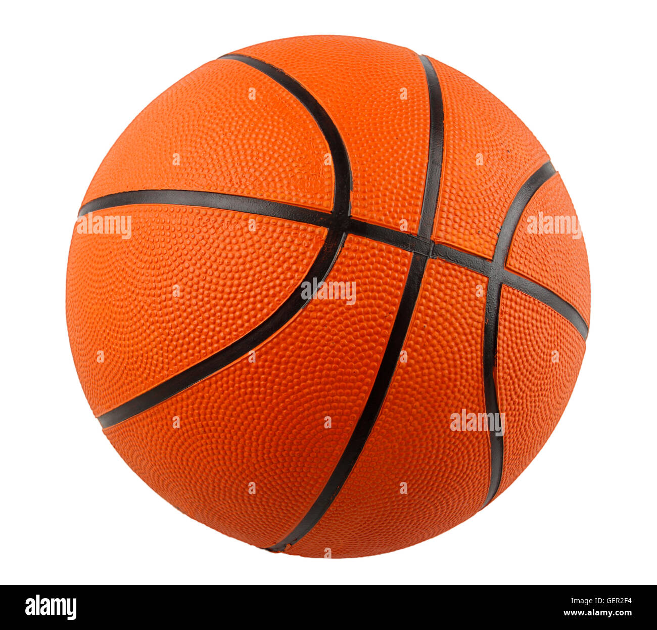 One basketball on plain background Stock Photo