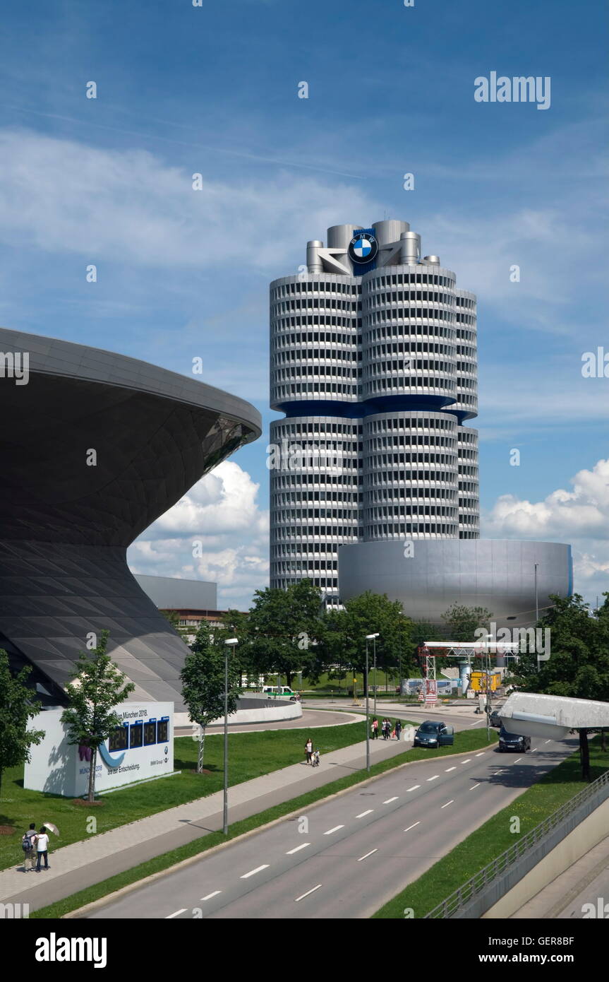 geography / travel, Germany, Bavaria, Munich, BMW headquarters ...