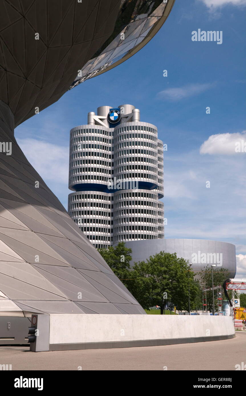 geography / travel, Germany, Bavaria, Munich, BMW headquarters, BMW ...