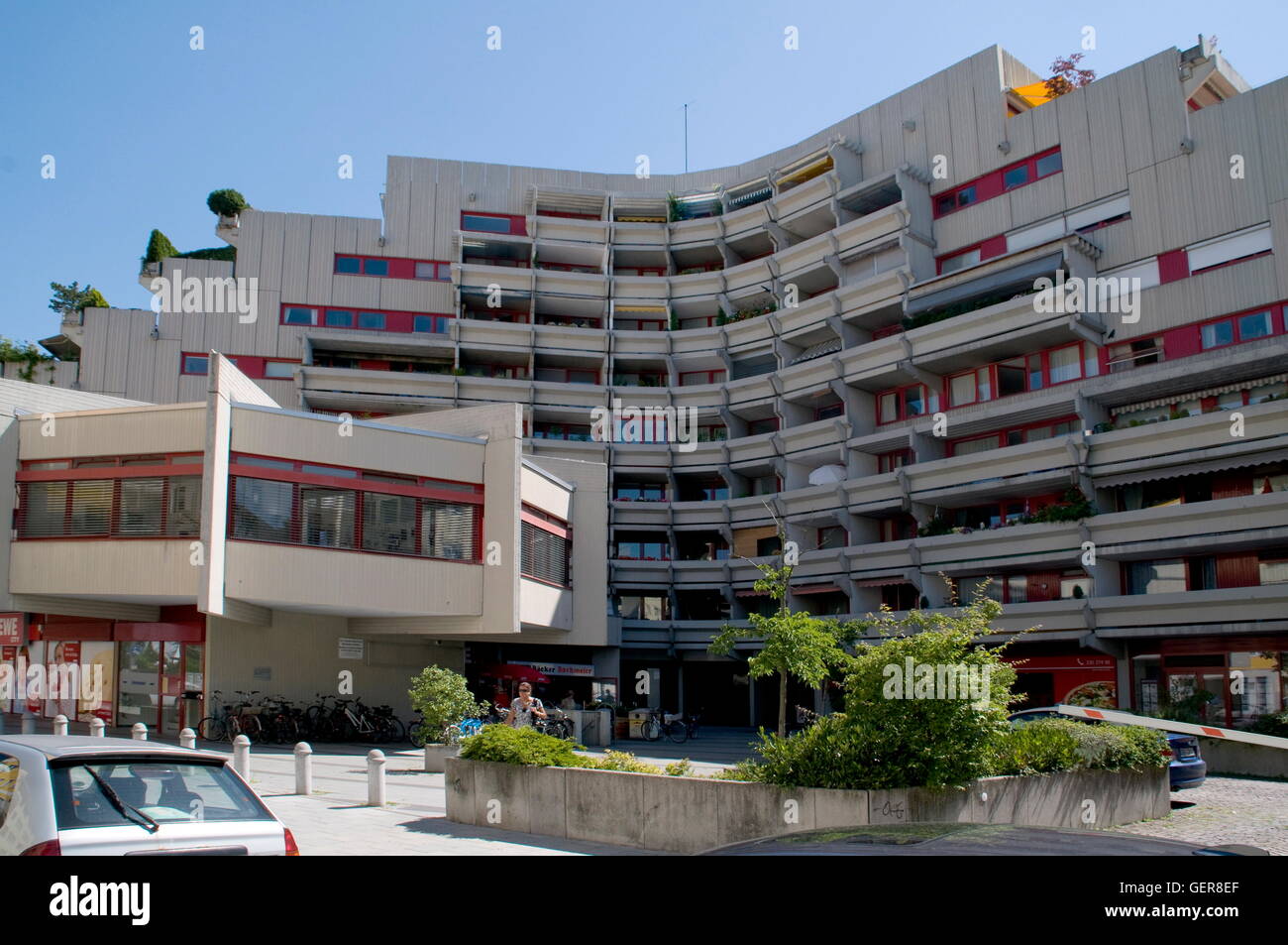 geography / travel, Germany, Bavaria, Munich, modern apartment complex, Schwabing, cinema "Lupe", Stock Photo