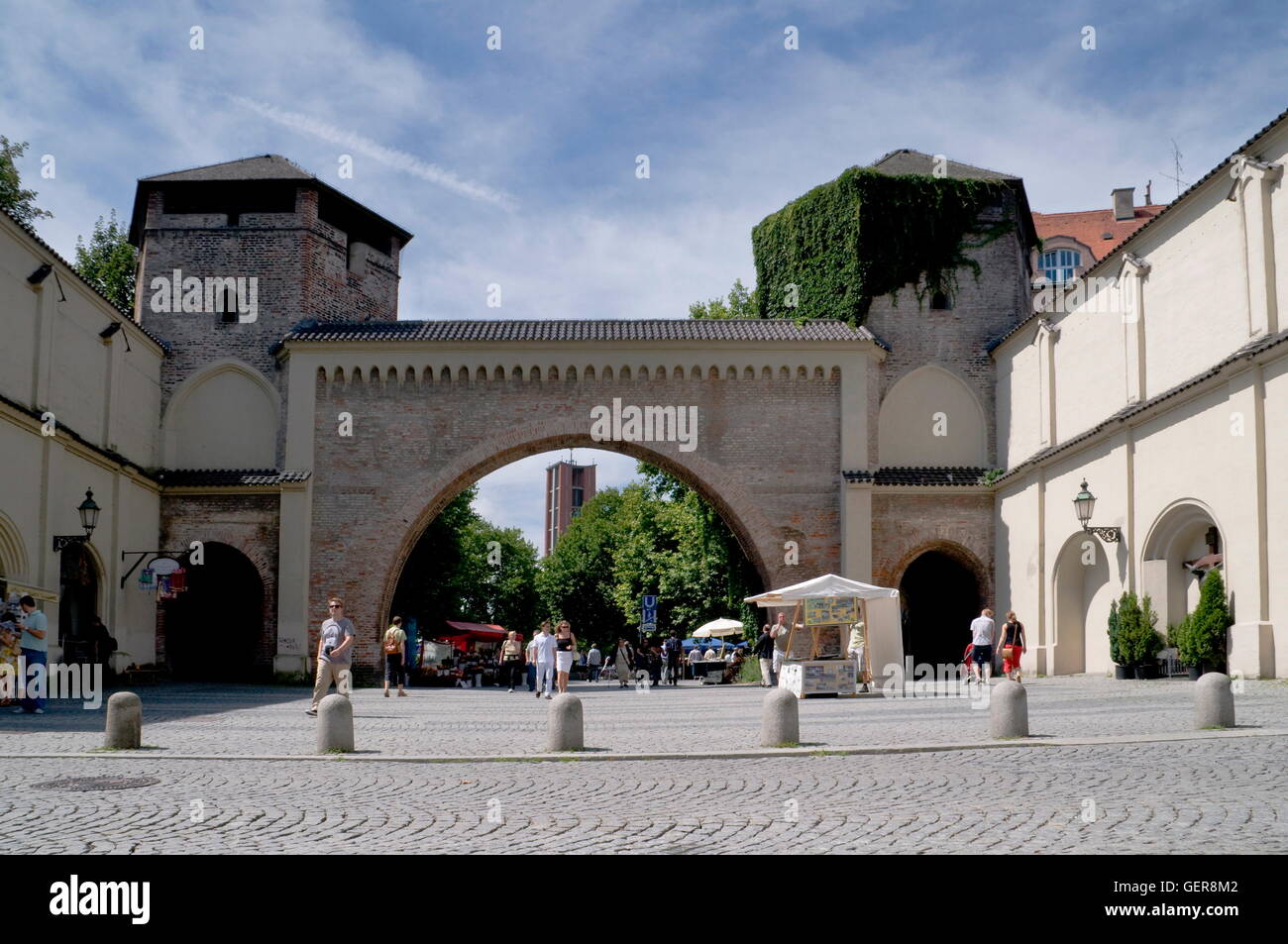 geography / travel, Germany, Bavaria, Munich, Sendlinger Tor (gate), Altstadt, Stock Photo