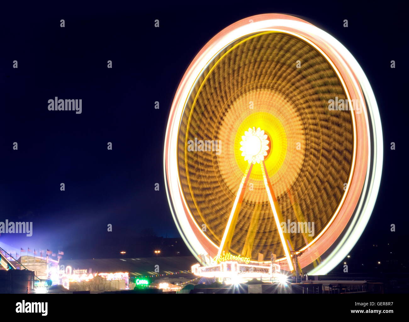 geography / travel, Germany, Bavaria, Munich, Ferris wheel, spring festival, Therese's Green, Stock Photo