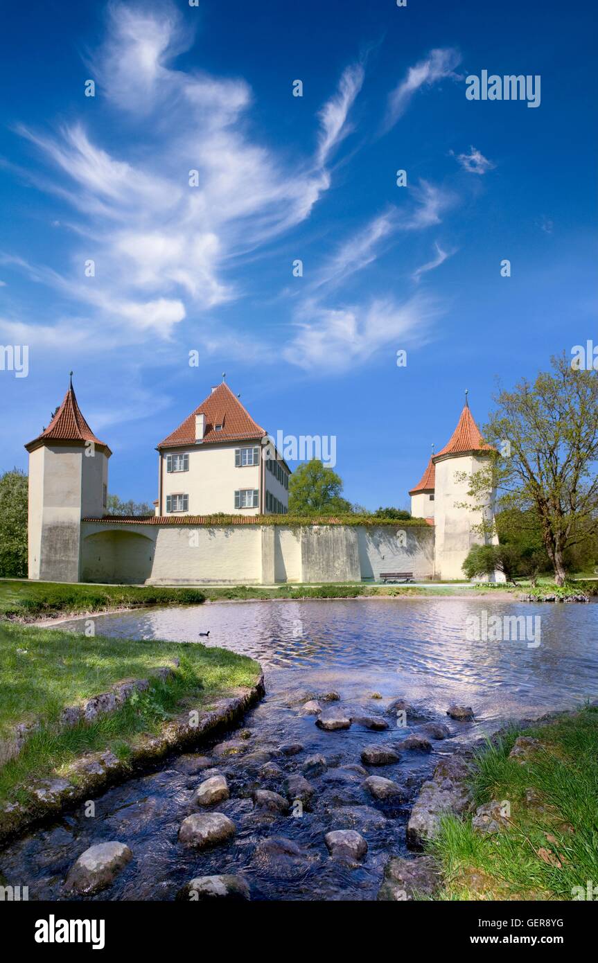 geography / travel, Germany, Bavaria, Munich, Blutenburg Castle, Obermenzing, Stock Photo