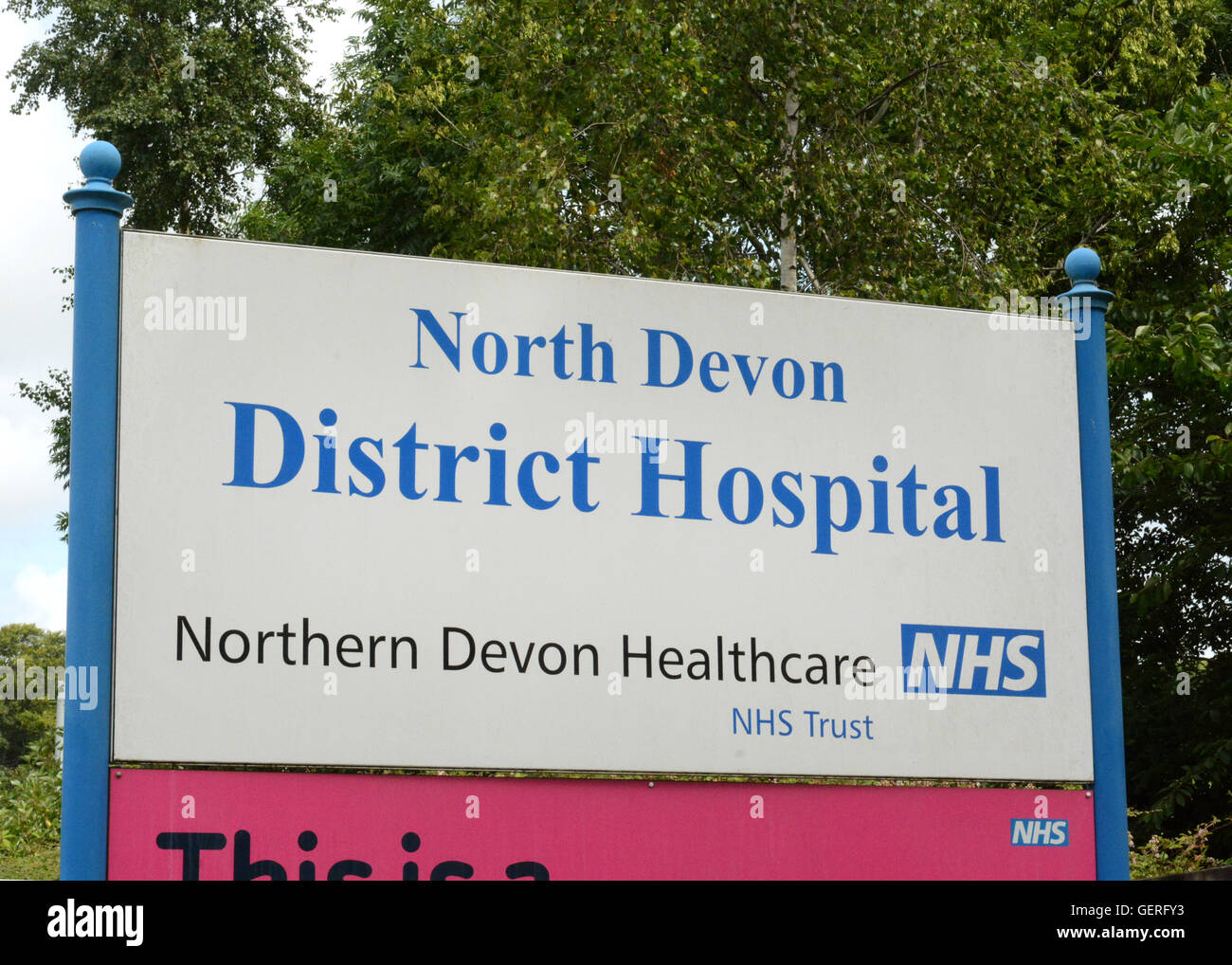 North Devon District Hospital Raleigh Park Barnstaple Devon Stock Photo