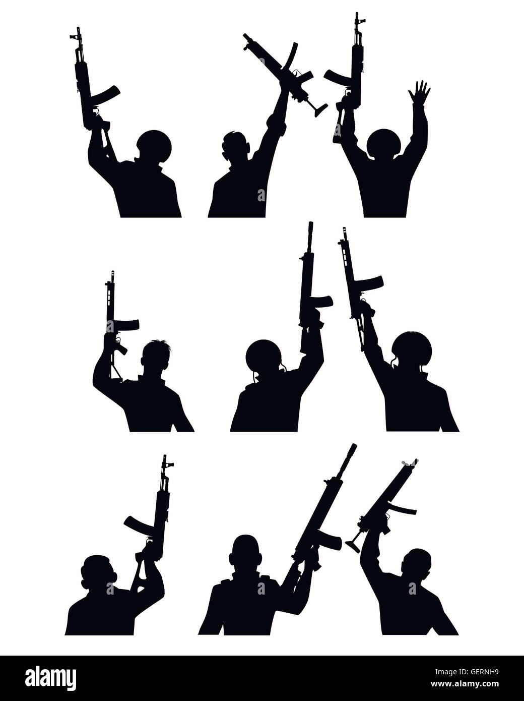 Soldiers silhouette afghanistan hi-res stock photography and images - Alamy
