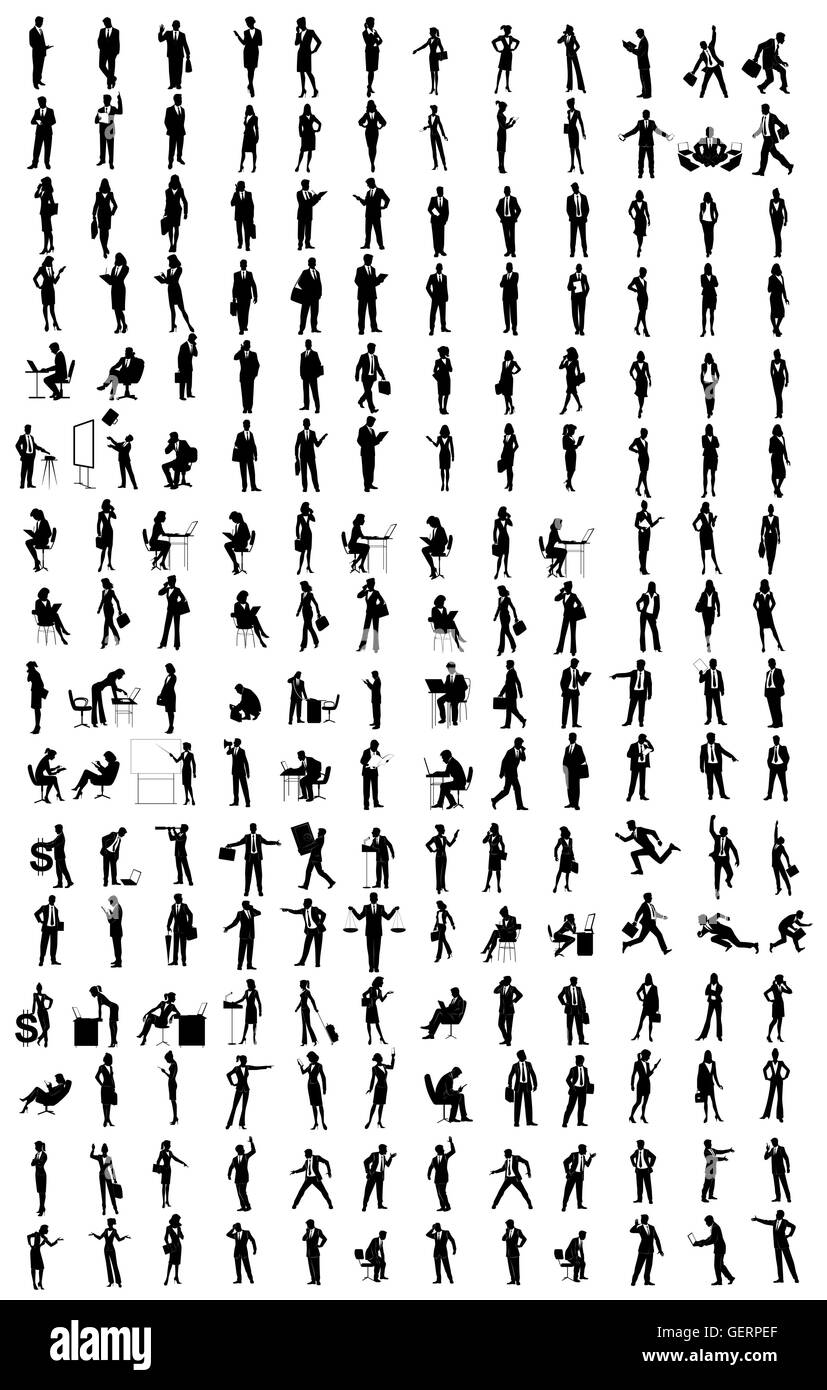 Silhouettes of people hi-res stock photography and images - Alamy