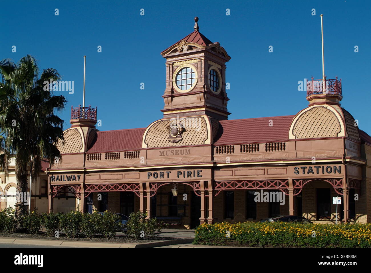 geography / travel, Australia, Old Railway Station in Port Pirie, South Australia Stock Photo