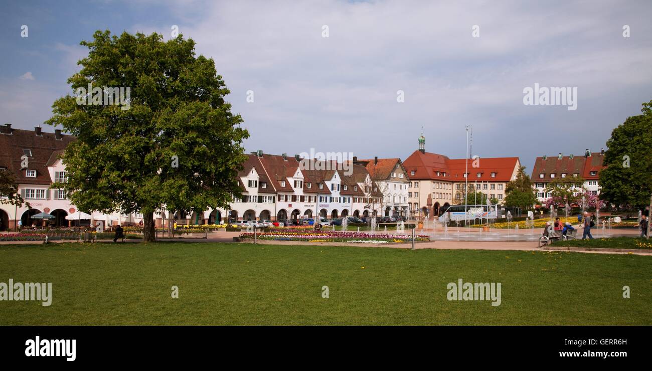 geography / travel, Germany, Baden-Wuerttemberg, Black Forest, Freudenstadt, marketplace, Stock Photo