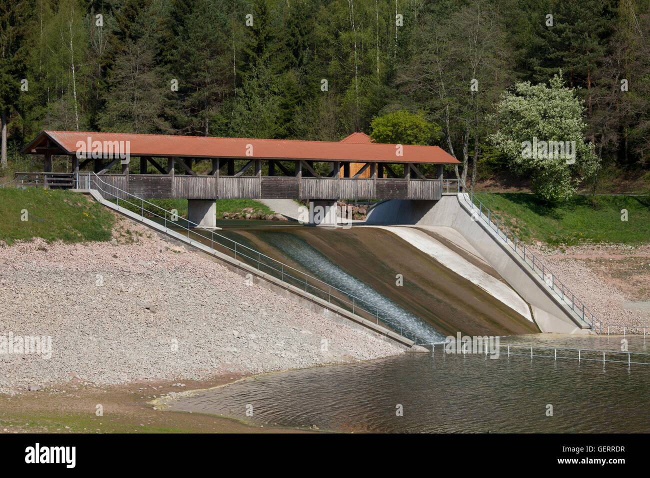 geography / travel, Germany, Baden-Wuerttemberg, Black Forest, Nagold Valley, Nagold dam, Stock Photo