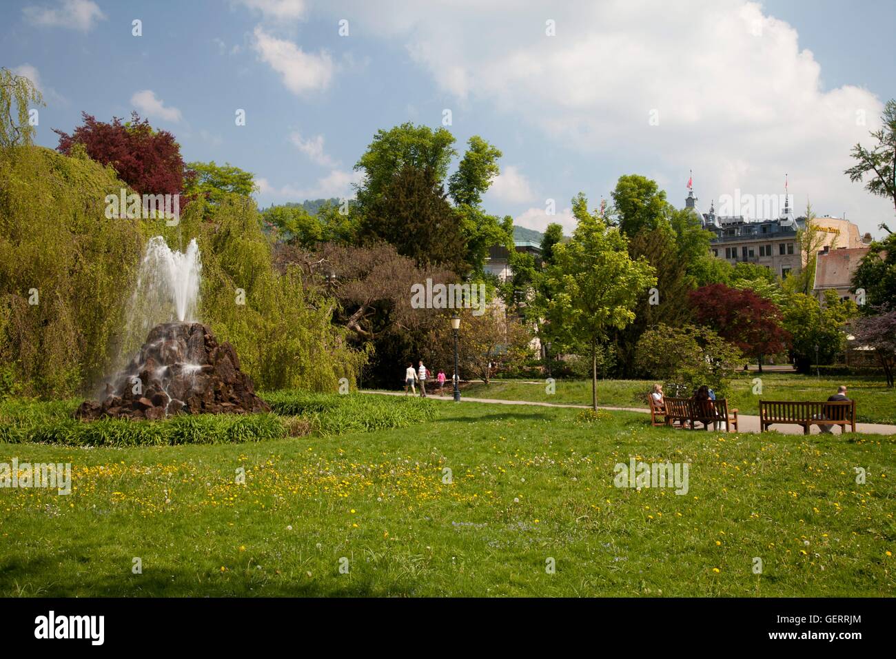 geography / travel, Germany, Baden-Wuerttemberg, Black Forest, Baden-Baden, spa gardens, Stock Photo