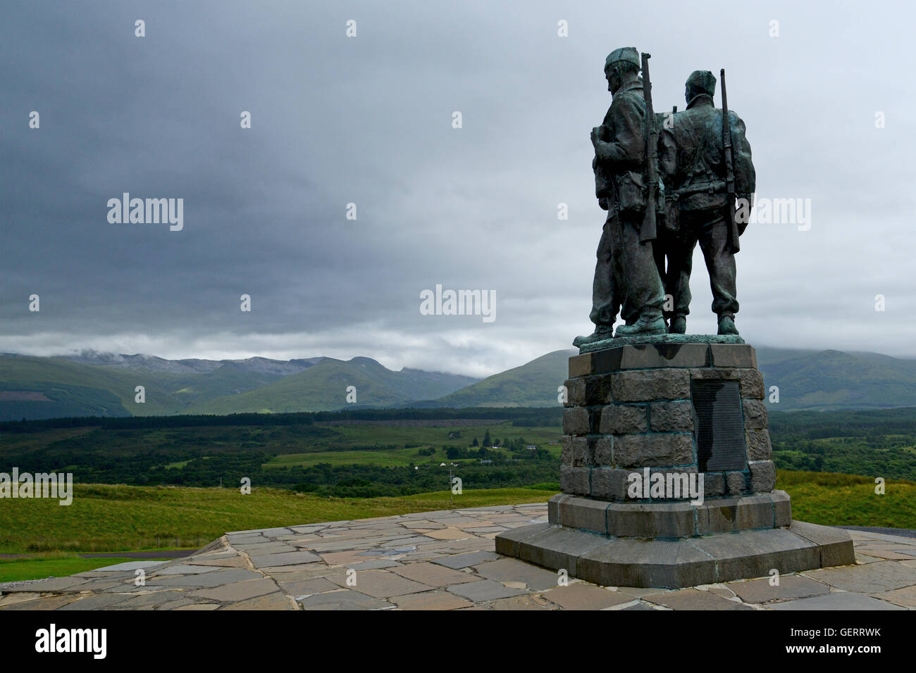 Commando Memorial - Spean Bridge, Scotland Stock Photo