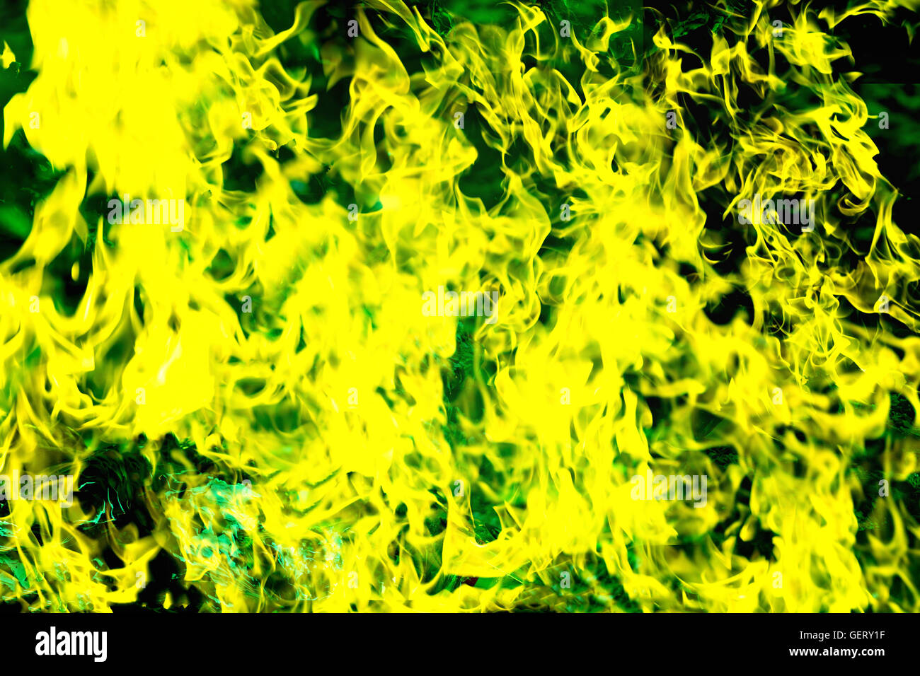 abstract blaze green fire flame texture for background use , high resolution Stock Photo