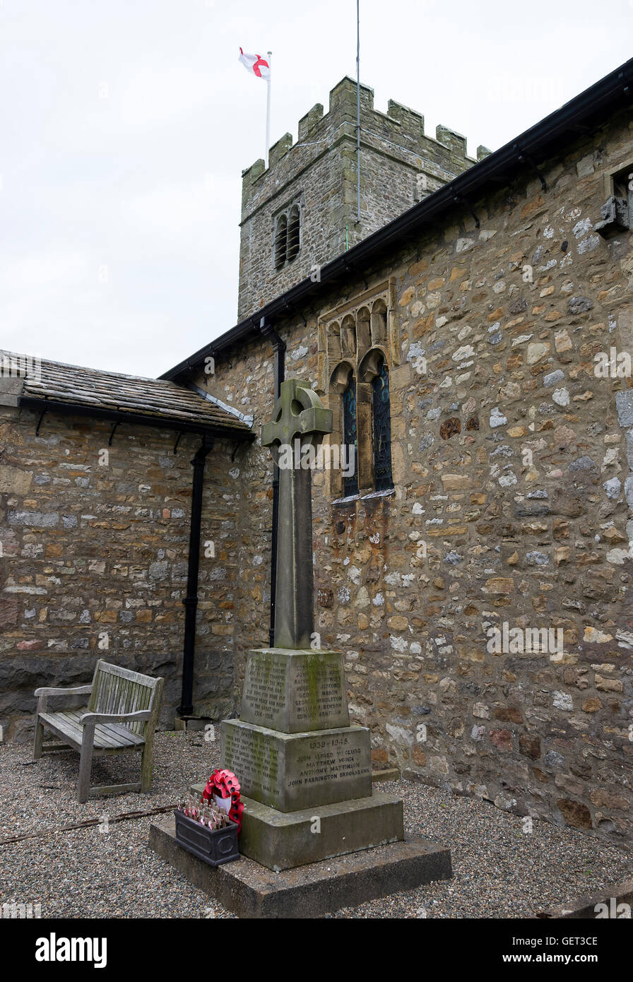 The Anglican Parish Church of Saint Andrew's in Dent Cumbria England United Kingdom UK Stock Photo
