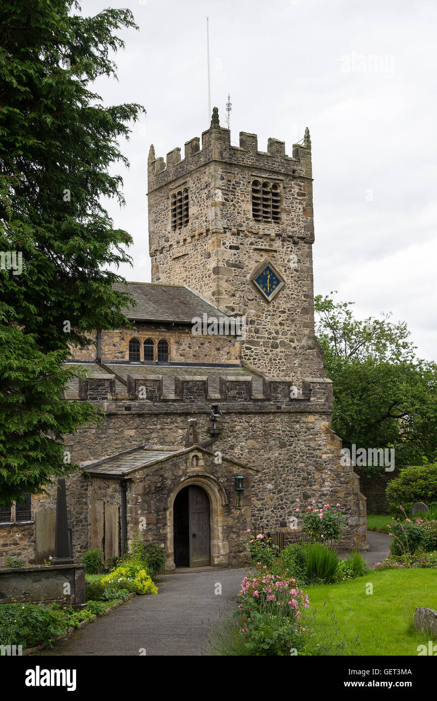 The Beautiful St Andrew's Anglican Church in Sedbergh Cumbria England United Kingdom UK Stock Photo