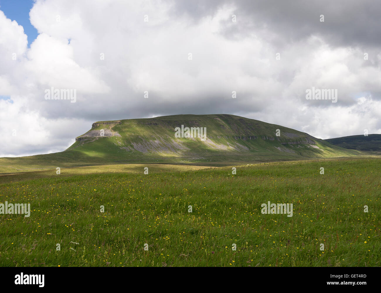 The Beautiful Penyghent Hill in The Yorkshire Dales near Horton in Ribblesdale England United Kingdom UK Stock Photo