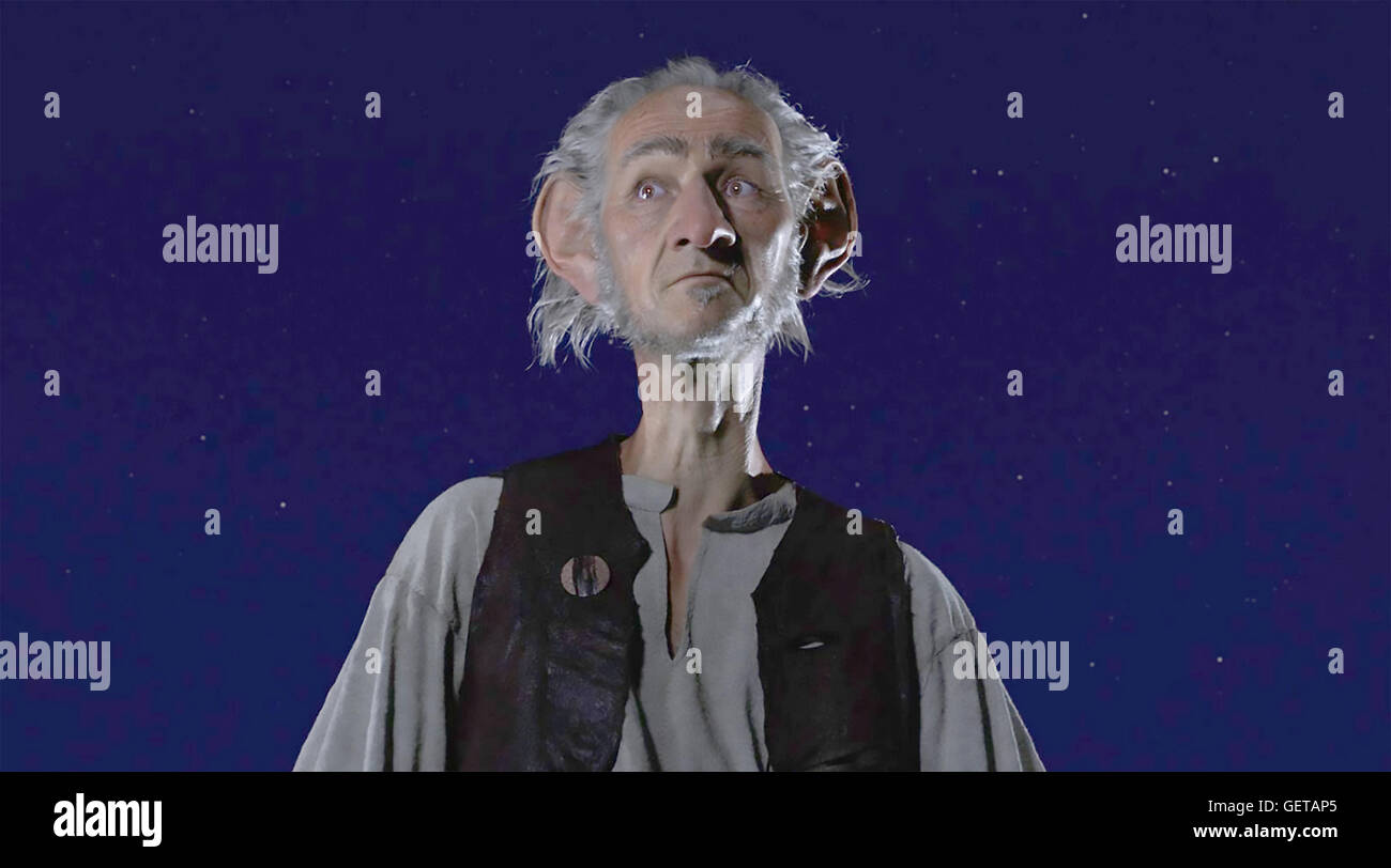 THE BFG  2016 Amblin Entertainment film with Mark Rylance directed by Steven Spielberg Stock Photo