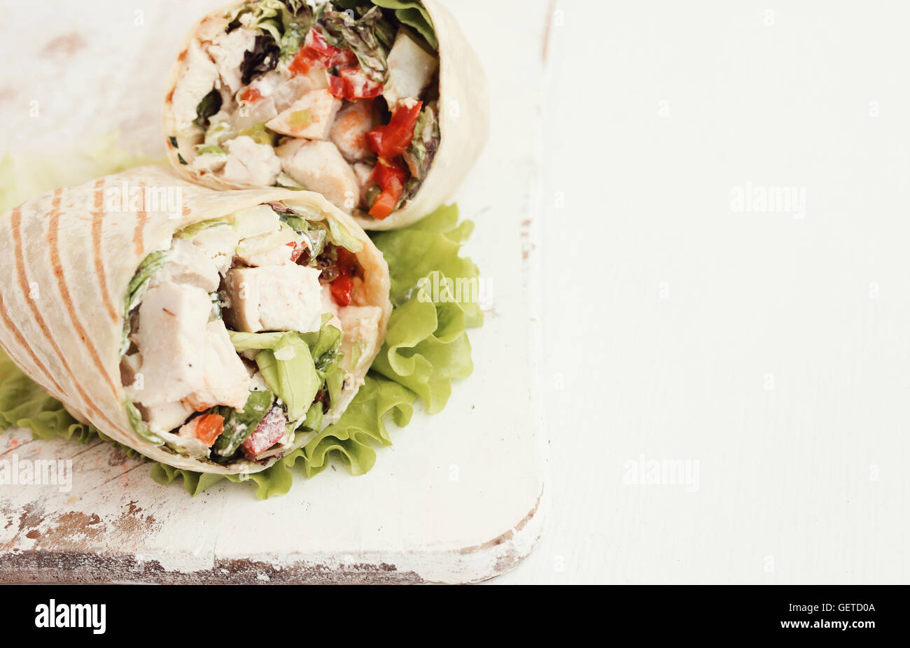 Download Chicken Wrap High Resolution Stock Photography And Images Alamy PSD Mockup Templates
