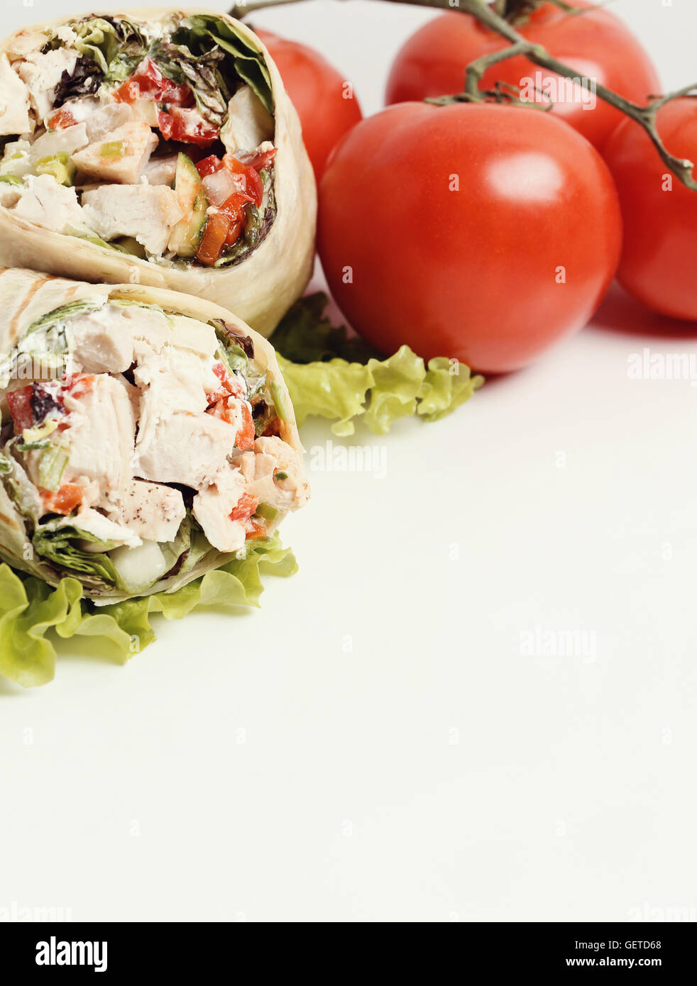 Ini Wraps Healthy lunch wrap hi-res stock photography and images - Alamy