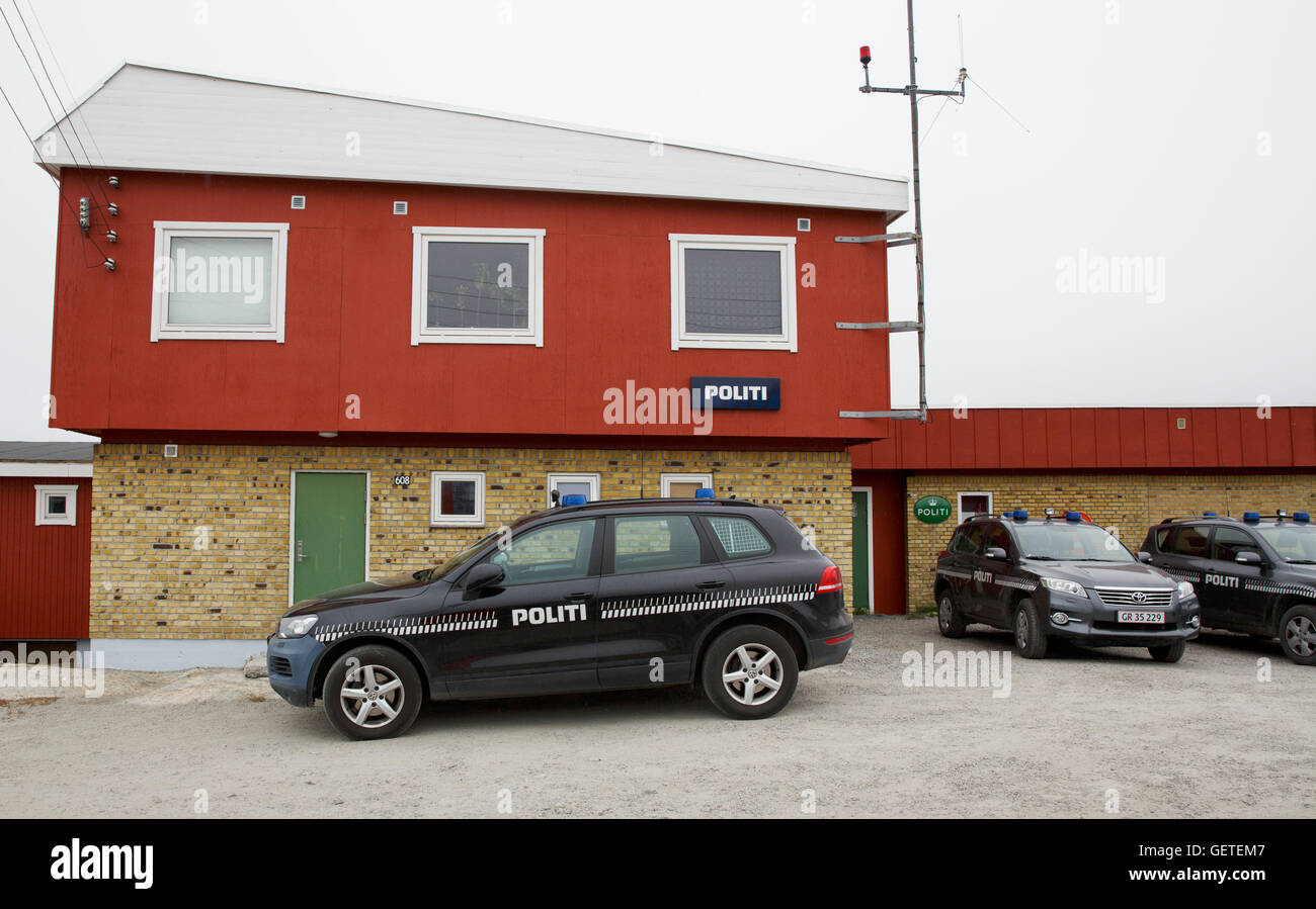 Police station, Ilulissat, Greenland Stock Photo