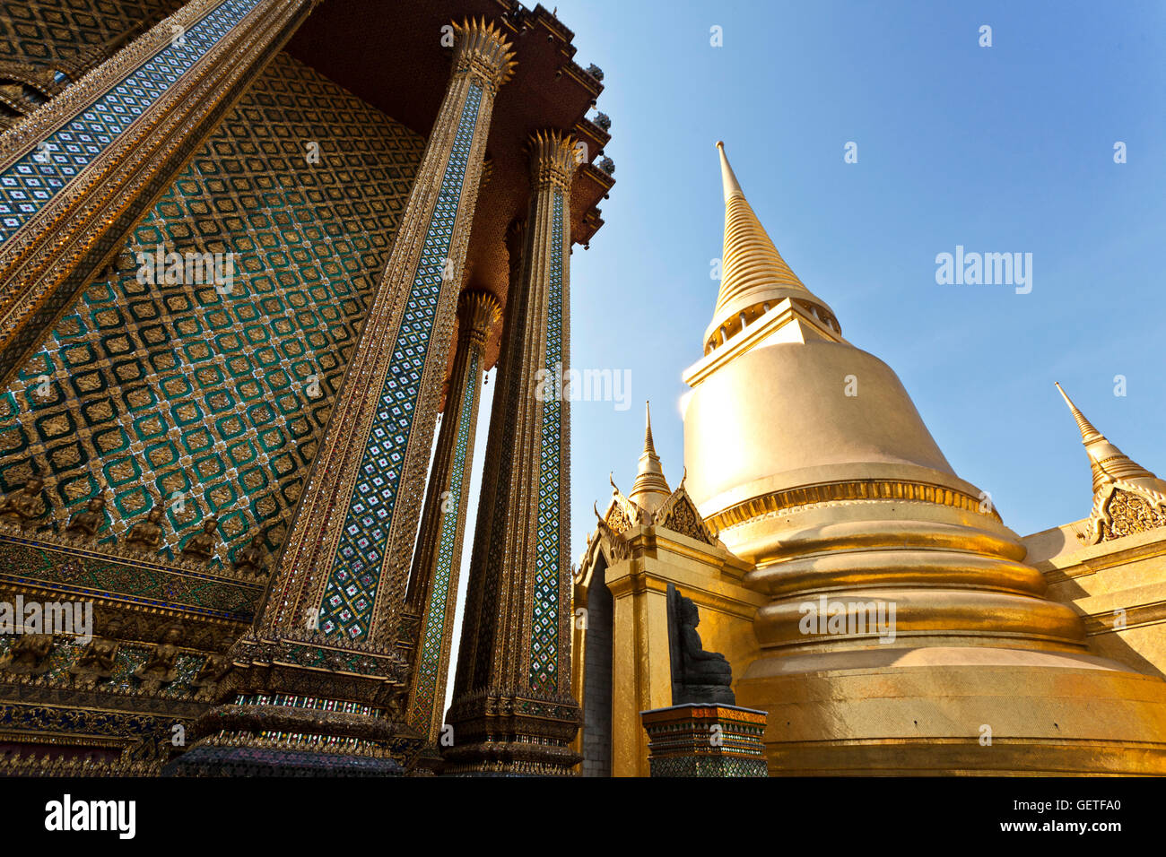 The Royal Palace in Bangkok. Stock Photo