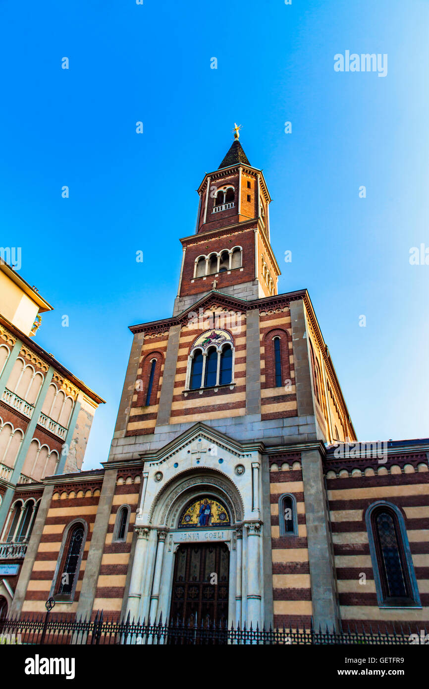 View at church Chiesa di San Giovanni Evangelista in Turin, Italy Stock Photo