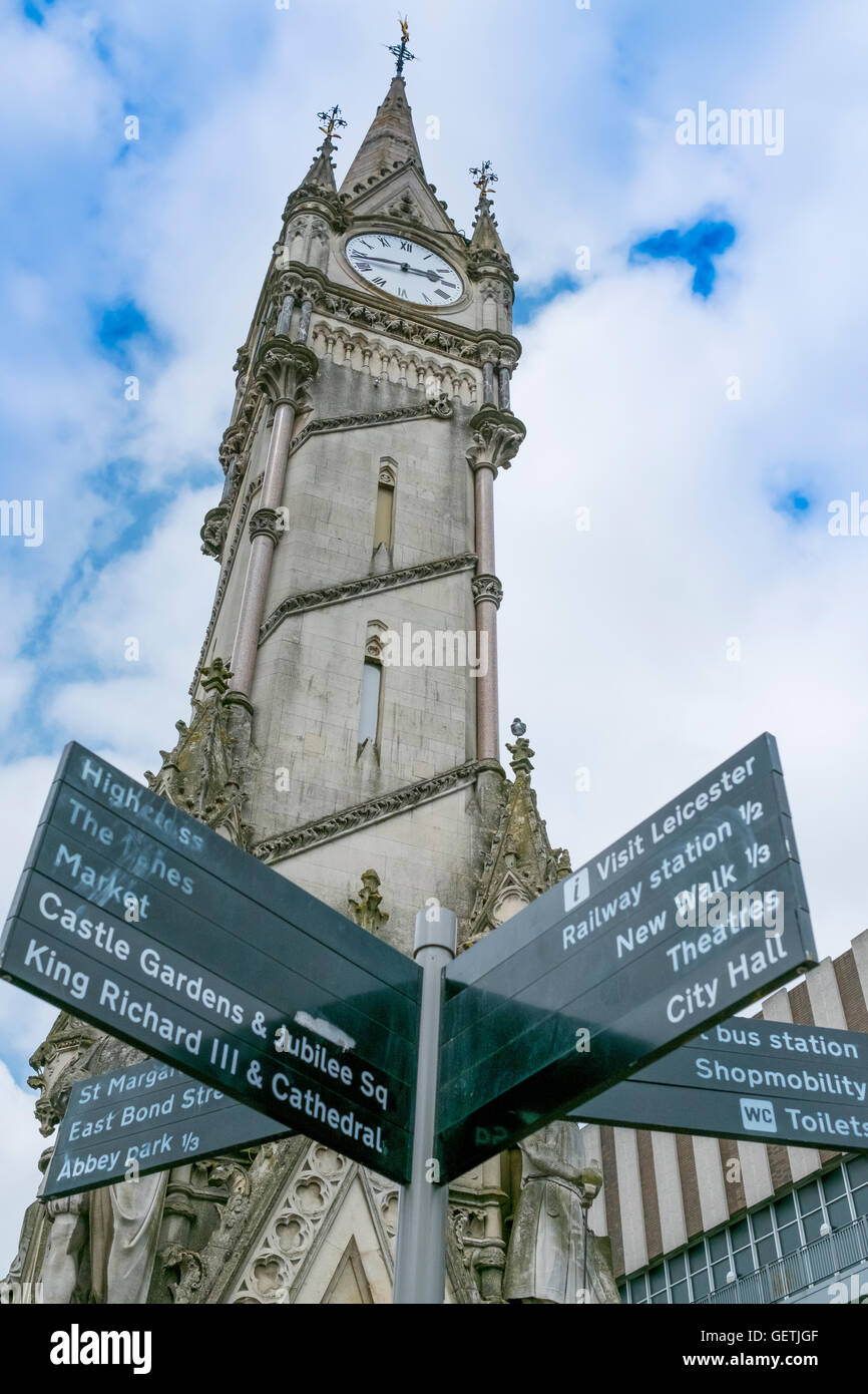 the-clock-tower-in-leicester-city-centre-stock-photo-alamy