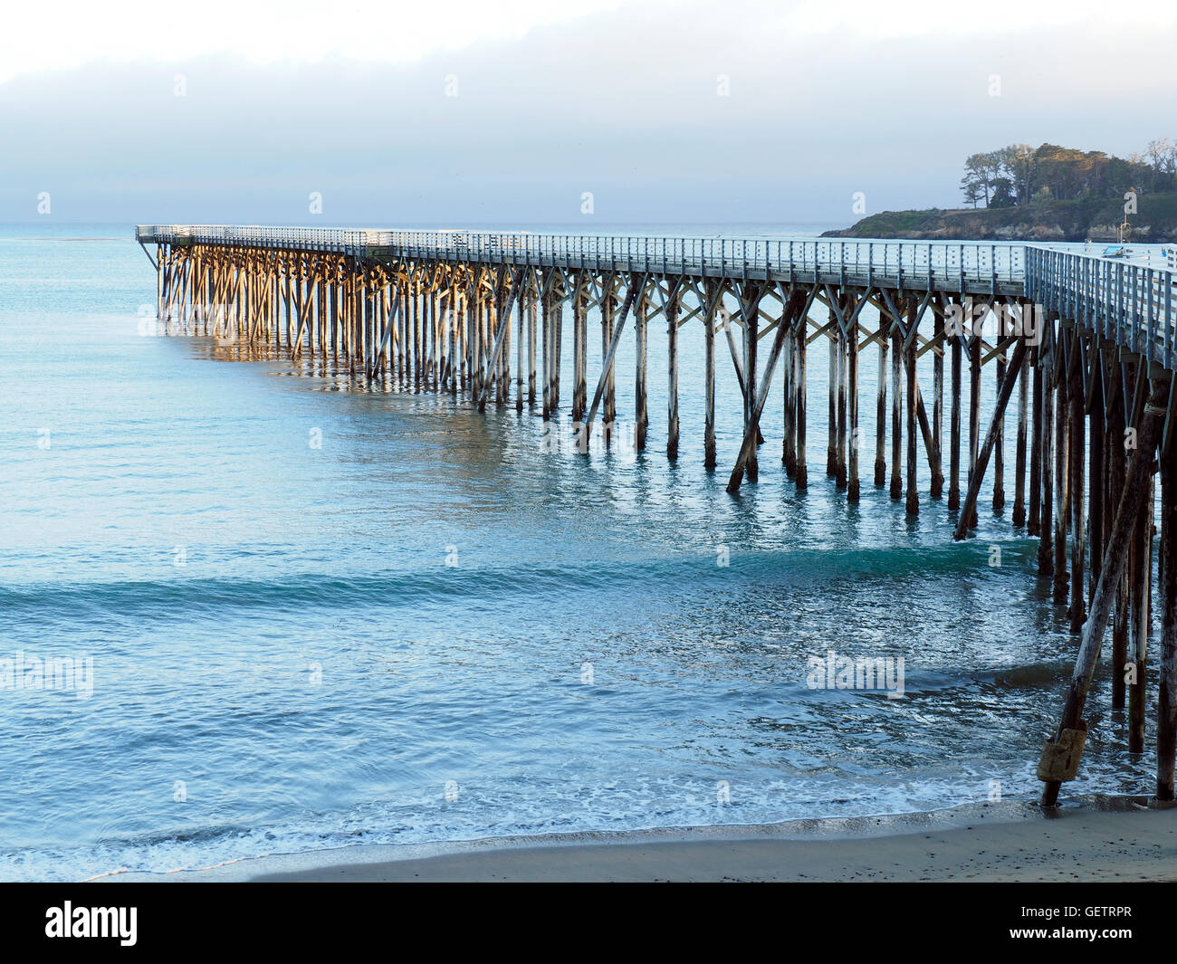 San Simeon Pier Stock Photo