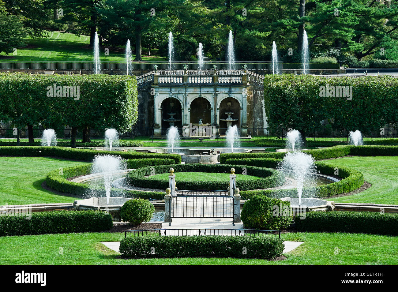 Longwood gardens main fountains hires stock photography and images Alamy