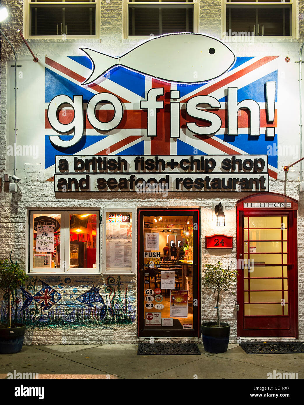 Go Fish restaurant Stock Photo Alamy