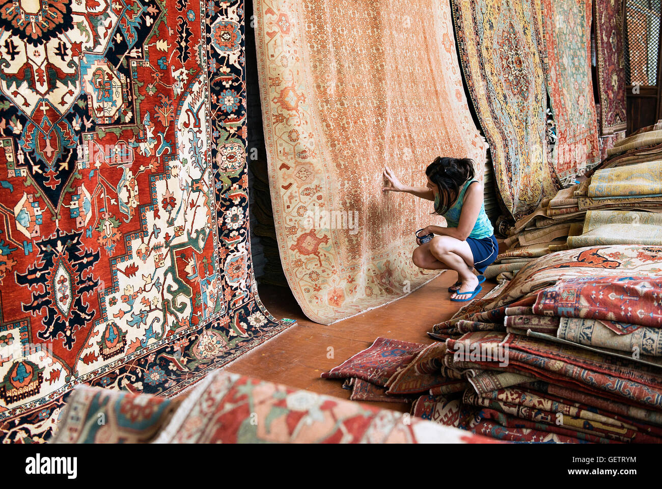 Oriental carpet hires stock photography and images Alamy