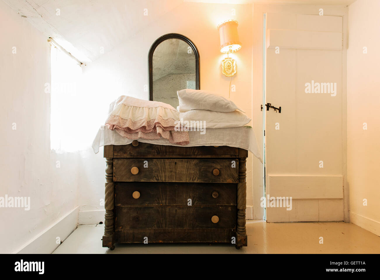 Interior of a bedroom. Stock Photo