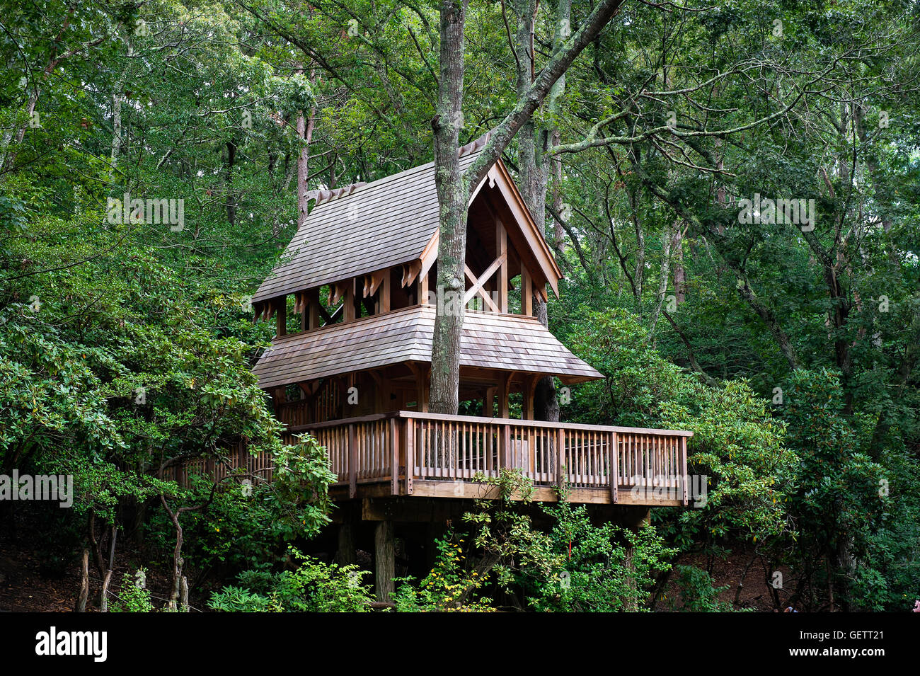 Tree House At Heritage Museums And Gardens Stock Photo 112413113