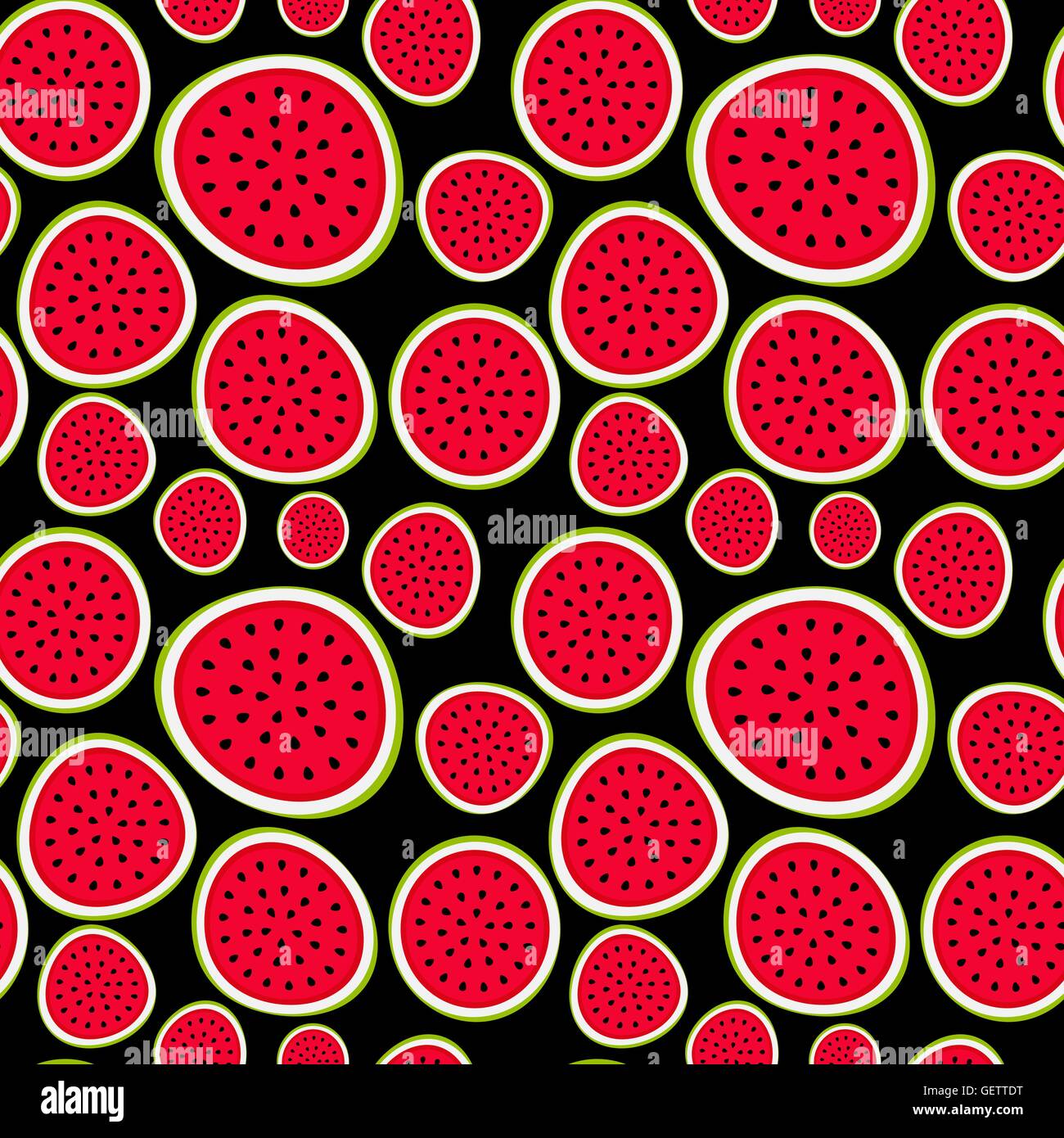 Seamless Pattern Background from Watermelon. Vector Illustration Stock ...