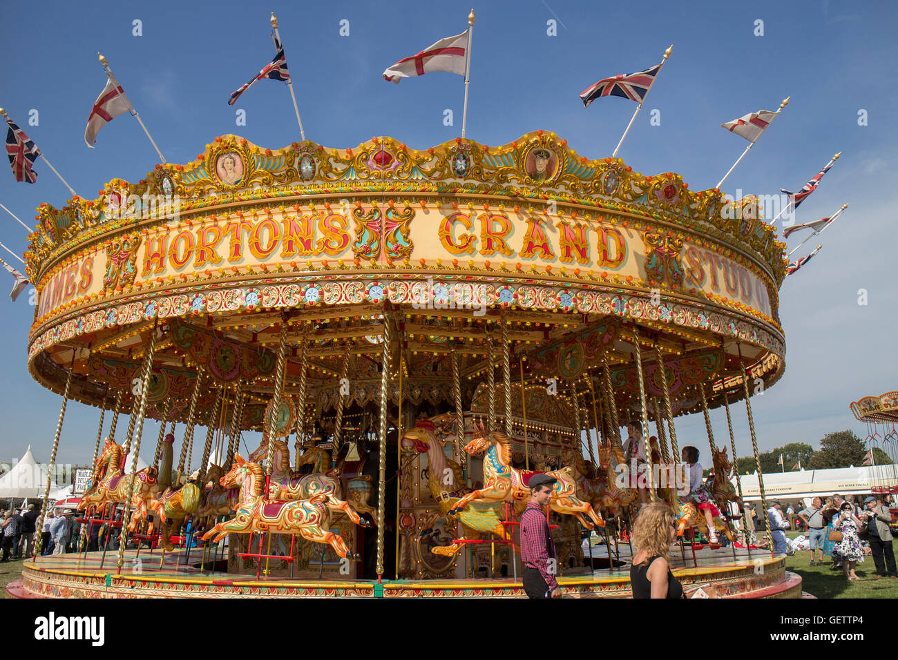 Merry go round fair hi-res stock photography and images - Alamy