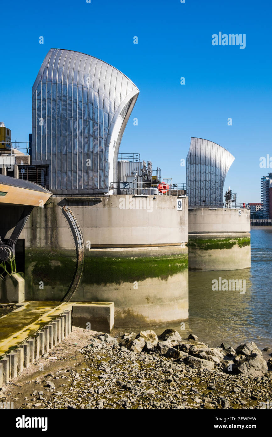 Thames Barrier, London, England, U.K. Stock Photo