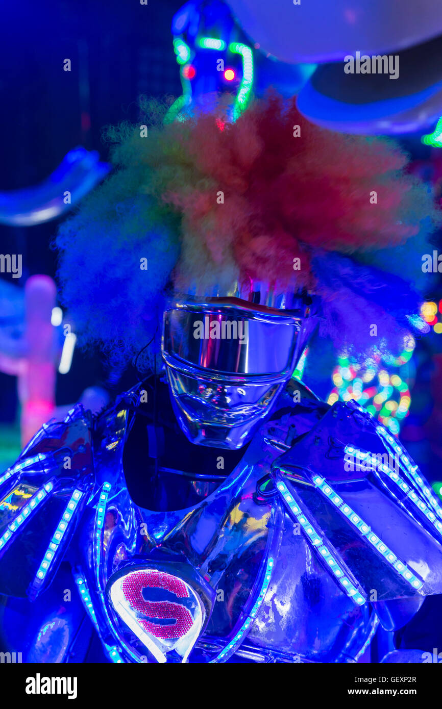 fantastic show at the robot restaurant in Tokyo, Japan Stock Photo