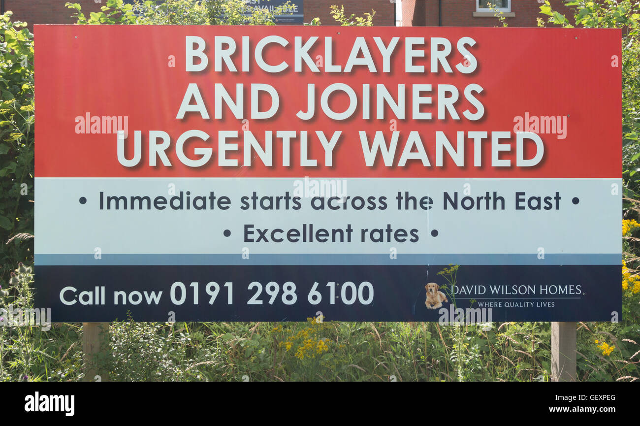 Bricklayers wanted outlet